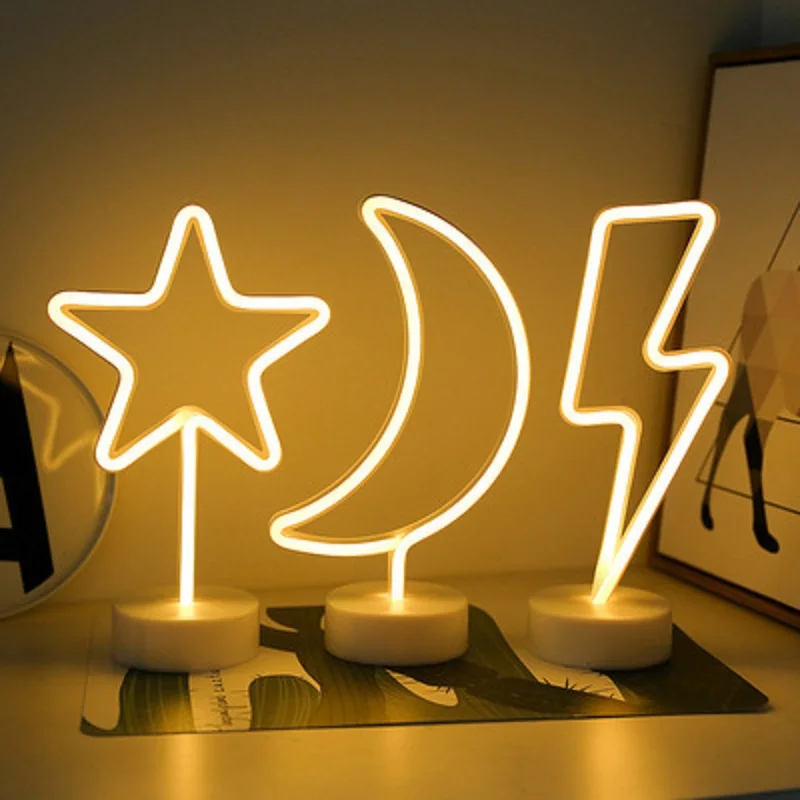 LED moon clouds lightning shaped neon light ins explosive desktop decoration battery base night light USB dual-use
LED moon clouds lightning shaped neon light ins explosive desktop decoration battery base night light USB dual-use