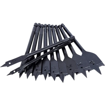 EASY-11Pcs 6-32mm Flat Drill Long High-Carbon Steel Wood Flat Drill Set Woodworking Spade Drill Bits Durable Woodworking Tool Se 
EASY-11Pcs 6-32mm Flat Drill Long High-Carbon Steel Wood Flat Drill Set Woodworking Spade Drill Bits Durable Woodworking Tool Se