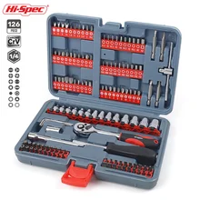 Hi-Spec 126pc 1/4 Drive Socket Set Metric Auto Repair Hand Tool Set with Quick Release Ratchet Socket Wrench Screwdriver Bit Set
Hi-Spec 126pc 1/4 Drive Socket Set Metric Auto Repair Hand Tool Set with Quick Release Ratchet Socket Wrench Screwdriver Bit Set
