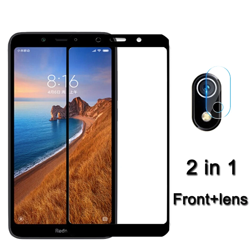 2 in 1 Full Coverage Tempered Glass For Redmi 7A Screen Protector Camera Lens Glass for Redmi 7A Glass Redmi 7 A A7 redmi7 film
2 in 1 Full Coverage Tempered Glass For Redmi 7A Screen Protector Camera Lens Glass for Redmi 7A Glass Redmi 7 A A7 redmi7 film