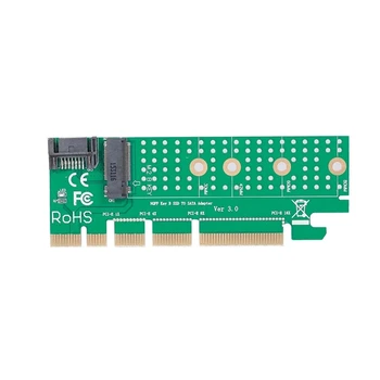 NGFF M.2 B Key SATA-Bus SSD to SATA3 Adapter Converter Card PCI Express Slot with Heatsink SATA Cable Supports 2230 2242 2260 22
NGFF M.2 B Key SATA-Bus SSD to SATA3 Adapter Converter Card PCI Express Slot with Heatsink SATA Cable Supports 2230 2242 2260 22