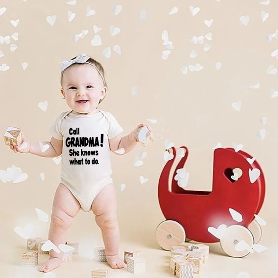 Call Grandma She Knows What To Do Newborn Short Sleeve Baby Boy Clothes Set Funny Printing Girl Clothing Rompers
Call Grandma She Knows What To Do Newborn Short Sleeve Baby Boy Clothes Set Funny Printing Girl Clothing Rompers