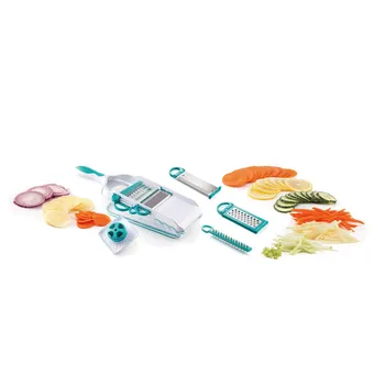 Mandolin Vegetables, 5 in 1 Multifunction, Mandolin Slicer Cutter Kitchen Handbook, Stainless Steel, fruits and Vegetables.
Mandolin Vegetables, 5 in 1 Multifunction, Mandolin Slicer Cutter Kitchen Handbook, Stainless Steel, fruits and Vegetables.