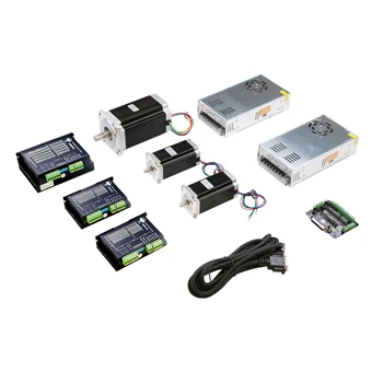 Free Ship to US EU Stepper Motor 3Axis Nema 34 1600oz.in 3.5A NEAM23 425oz.in 3A&DM860A DM542A driver CNC Router Mill
Free Ship to US EU Stepper Motor 3Axis Nema 34 1600oz.in 3.5A NEAM23 425oz.in 3A&DM860A DM542A driver CNC Router Mill