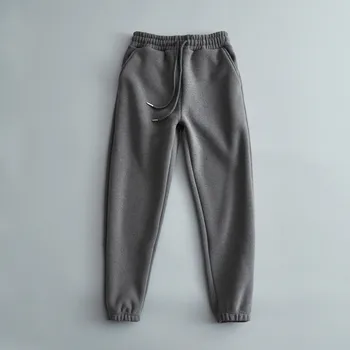 Winter new fashion street wild loose waist thick casual trousers women, solid color loose plus velvet warm pants women
Winter new fashion street wild loose waist thick casual trousers women, solid color loose plus velvet warm pants women