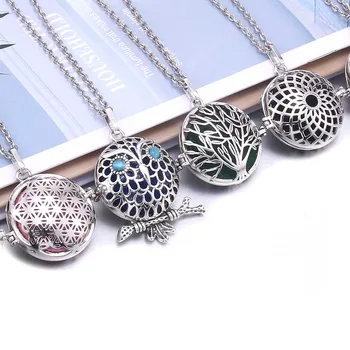 New Aroma Diffuser Necklace Tree of life Open Antique Vintage Lockets Pendant Perfume Essential Oil Aromatherapy Necklace 
New Aroma Diffuser Necklace Tree of life Open Antique Vintage Lockets Pendant Perfume Essential Oil Aromatherapy Necklace