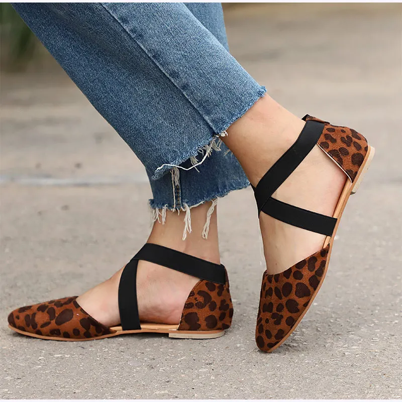 Women Flats Leopard Two Piece Cross Strap Elastic Band Ballet Spring Female Pointed Toe Shoes Ladies Casual Shoes Plus Size
Women Flats Leopard Two Piece Cross Strap Elastic Band Ballet Spring Female Pointed Toe Shoes Ladies Casual Shoes Plus Size