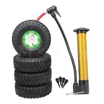 Mxfans 4 x RC1:10 Rock Crawler Inflatable Tires with Inflator Pump 1.9 Inch
Mxfans 4 x RC1:10 Rock Crawler Inflatable Tires with Inflator Pump 1.9 Inch