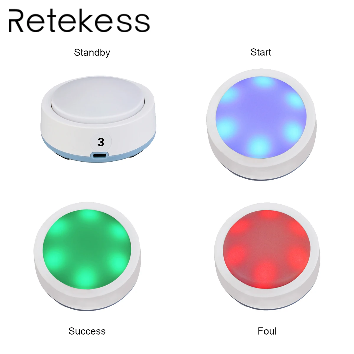 Retekess TM101 Wireless call Button answer buzzer for Intelligent Responder Knowledge and Debate Contest answer buzzer
Retekess TM101 Wireless call Button answer buzzer for Intelligent Responder Knowledge and Debate Contest answer buzzer