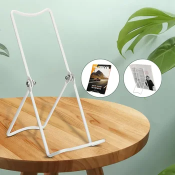 Adjustable Angle Bracket Durable White Tablet Stand Book Menu Photo Frame Card Drawing Board Metal Stands 9.7x3.5x23.5cm
Adjustable Angle Bracket Durable White Tablet Stand Book Menu Photo Frame Card Drawing Board Metal Stands 9.7x3.5x23.5cm