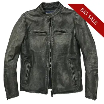 2020 Vintage Grey Men Slim Fit Biker's Leather Jacket Large Size XXXL Genuine Cowhide Spring Russian Motorcycle Leather Coat
2020 Vintage Grey Men Slim Fit Biker's Leather Jacket Large Size XXXL Genuine Cowhide Spring Russian Motorcycle Leather Coat