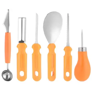 6pcs Pumpkin Carving Tools Professional Carving Sculpting Tool for Halloween
6pcs Pumpkin Carving Tools Professional Carving Sculpting Tool for Halloween