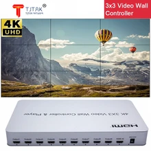 4K 3x3 Video Wall Controller USB Player 2x3 Multi Screen Splicing Processor 2x2 1x3 1x4 2x4 4x2 HDMI Big Screen TV Wall Splicer
4K 3x3 Video Wall Controller USB Player 2x3 Multi Screen Splicing Processor 2x2 1x3 1x4 2x4 4x2 HDMI Big Screen TV Wall Splicer