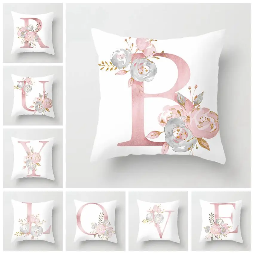 Cushion Cover Decorative Pink Letter Printed cushion covers Decorative pillows for sofa 45*45cm funda cojin Home Decor
Cushion Cover Decorative Pink Letter Printed cushion covers Decorative pillows for sofa 45*45cm funda cojin Home Decor