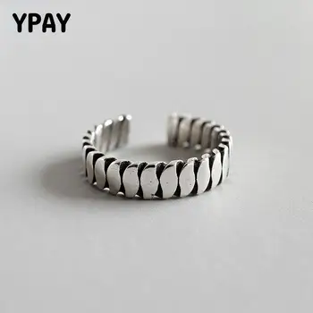 YPAY 100% Genuine 925 Sterling Silver Adjustable Ring Korean Thai Silver Flat Pattern Open Rings for Women Fine Jewelry YMR609
YPAY 100% Genuine 925 Sterling Silver Adjustable Ring Korean Thai Silver Flat Pattern Open Rings for Women Fine Jewelry YMR609
