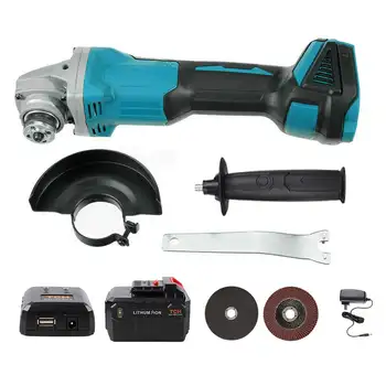 21V Cordless Brushless Lithium-Ion Angle Grinder Grinding Power Tool Cutting Grinding Machine Polisher 2pcs 4000mAh Battery
21V Cordless Brushless Lithium-Ion Angle Grinder Grinding Power Tool Cutting Grinding Machine Polisher 2pcs 4000mAh Battery