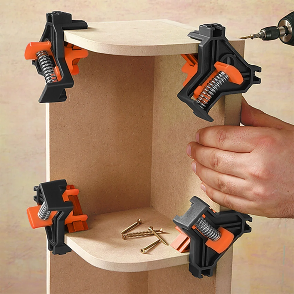 4pcs 90 Degree Picture Frame Corner Woodworking Hand Tool Right Angle Clamp Fixing Clips Furniture Repaire Photo Reinforcement
4pcs 90 Degree Picture Frame Corner Woodworking Hand Tool Right Angle Clamp Fixing Clips Furniture Repaire Photo Reinforcement