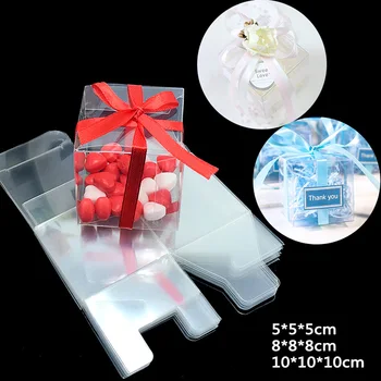 50Pieces/lot Clear Square Wedding Favor Gift Box PVC Transparent Party Candy Bags Chocolate Boxes Christmas Gift Box 5cm/8cm
50Pieces/lot Clear Square Wedding Favor Gift Box PVC Transparent Party Candy Bags Chocolate Boxes Christmas Gift Box 5cm/8cm