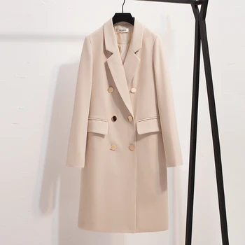 Autumn Spring Suit Blazer Women 2019 New Casual Double Breasted Women Long Jackets Elegant Long Sleeve Mid-Long Blazer Outerwear
Autumn Spring Suit Blazer Women 2019 New Casual Double Breasted Women Long Jackets Elegant Long Sleeve Mid-Long Blazer Outerwear