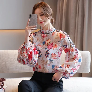 COIGARSAM Casual Floral Print blouse women New Spring Chiffon Loose blusas womens tops and blouses Red Blue 9530
COIGARSAM Casual Floral Print blouse women New Spring Chiffon Loose blusas womens tops and blouses Red Blue 9530