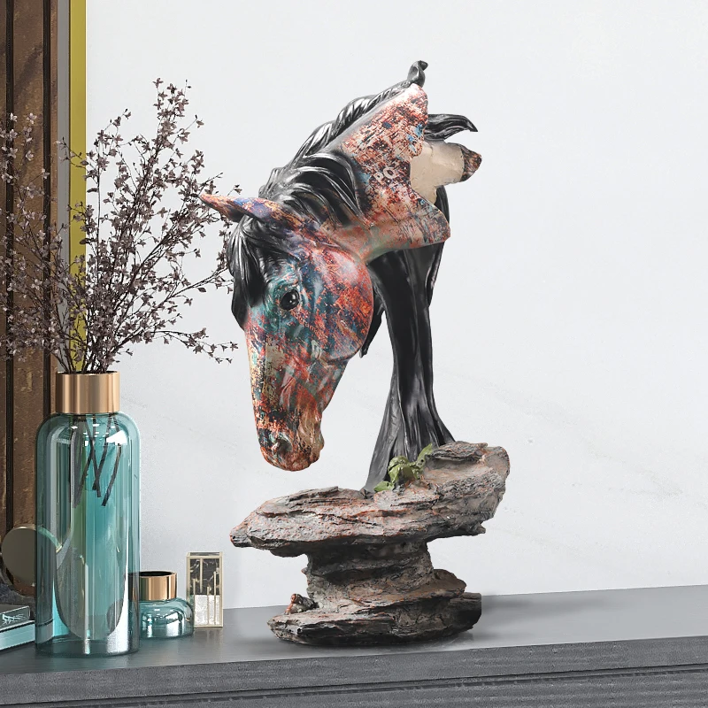 Horse Sculpture Tabletop Ornaments Modern Simplicity Porch Home Decoration Resin Housewarming Gift Statue Multi-Function Animal
Horse Sculpture Tabletop Ornaments Modern Simplicity Porch Home Decoration Resin Housewarming Gift Statue Multi-Function Animal
