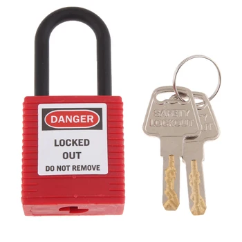 Strong Firm Safety Lockout Padlock Nylon Shackle Tagout Lock, Key Retaining, Safe, Corrosion Resistant, 5 Colors for Choose
Strong Firm Safety Lockout Padlock Nylon Shackle Tagout Lock, Key Retaining, Safe, Corrosion Resistant, 5 Colors for Choose