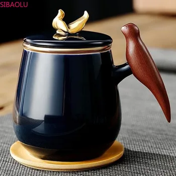 300ml&450ml SIBAOLU Creative Ceramic Mug with Lid for Tea Separation Cup High-end Customer Gift Box Company Event Holiday Gift
300ml&450ml SIBAOLU Creative Ceramic Mug with Lid for Tea Separation Cup High-end Customer Gift Box Company Event Holiday Gift