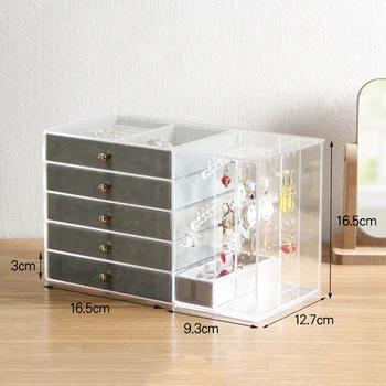 Acrylic Transparent Makeup Organizer Storage Boxes Make Up Organizer for Cosmetics Brush Organizer Home Storage Drawers Type
Acrylic Transparent Makeup Organizer Storage Boxes Make Up Organizer for Cosmetics Brush Organizer Home Storage Drawers Type