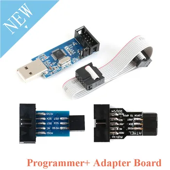USBASP USBISP AVR Programmer USB ISP USB ASP ATMEGA8 ATMEGA128 Support Win7 64 10Pin Wire Module + 10Pin To 6 Pin Adapter Board
USBASP USBISP AVR Programmer USB ISP USB ASP ATMEGA8 ATMEGA128 Support Win7 64 10Pin Wire Module + 10Pin To 6 Pin Adapter Board