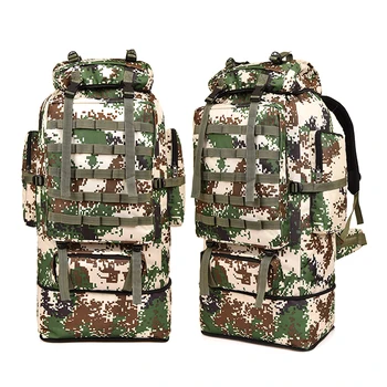 100L Capacity Molle MilitaryBackpack Outdoor Hiking Hunting Backpack Molle Bag Survival Range Bag Exploration Trekking Backpack
100L Capacity Molle MilitaryBackpack Outdoor Hiking Hunting Backpack Molle Bag Survival Range Bag Exploration Trekking Backpack