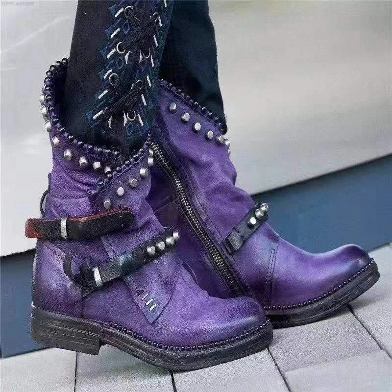 2019 Christmas Western Snow Boots Women Autumn Winter Woman Mid-Calf PU Leather Shoes Women Low Heel Rivet Cool Funny Boots Girl
2019 Christmas Western Snow Boots Women Autumn Winter Woman Mid-Calf PU Leather Shoes Women Low Heel Rivet Cool Funny Boots Girl