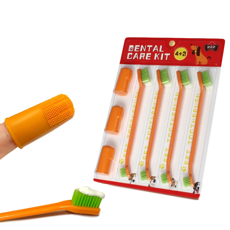 Pet Dog Tooth Cleaning Kit Practical And Convenient Pet Toothbrush And Finger Toothbrush Orange Seven-piece Set
Pet Dog Tooth Cleaning Kit Practical And Convenient Pet Toothbrush And Finger Toothbrush Orange Seven-piece Set