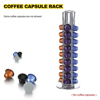 40 Cups Nespresso Coffee Pods Holder Rotating Rack Coffee Capsule Stand Dolce Gusto Capsules Storage Shelve Organization Holder
40 Cups Nespresso Coffee Pods Holder Rotating Rack Coffee Capsule Stand Dolce Gusto Capsules Storage Shelve Organization Holder
