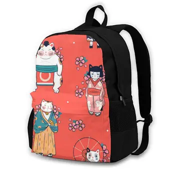 

Traditional Japanese Clothes With Sakura Flowers Backpack Shoulder Bag Casual Women Backpack Teenage Girl School Bag Bagpack