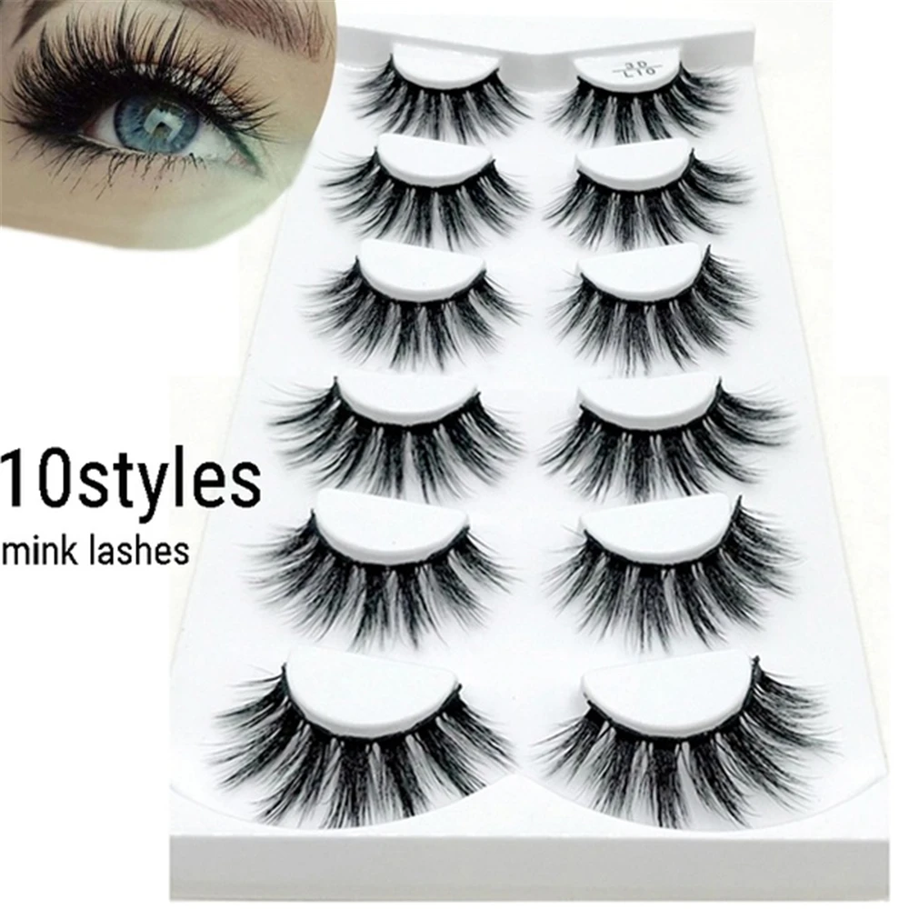 10styles Soft Volume 3d Mink Lashes Natural False Eyelashes Long Thick Cross Fake Eyelash Extension Mink Eyelashes Makeup Tools
10styles Soft Volume 3d Mink Lashes Natural False Eyelashes Long Thick Cross Fake Eyelash Extension Mink Eyelashes Makeup Tools
