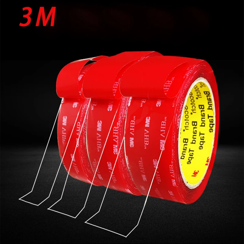 3M 4910 high temperature resistant transparent acrylic tape, 1.0MM thick, used for car/office/home decoration 
3M 4910 high temperature resistant transparent acrylic tape, 1.0MM thick, used for car/office/home decoration