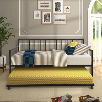 Bunk Bed Twin Bed Frame Dormitory Double Loft Multifunctional Home Bedroom Nap Teenage Simple Lunch Bed For Adult With Guardrail
Bunk Bed Twin Bed Frame Dormitory Double Loft Multifunctional Home Bedroom Nap Teenage Simple Lunch Bed For Adult With Guardrail