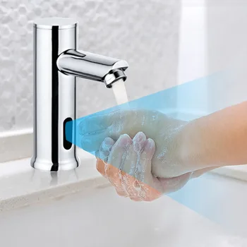 Accessories Single Hole Basin Faucet Modern Cold Water Home Battery Powered Automatic Sensor Kitchen Bathroom Brass Sink Tap
Accessories Single Hole Basin Faucet Modern Cold Water Home Battery Powered Automatic Sensor Kitchen Bathroom Brass Sink Tap