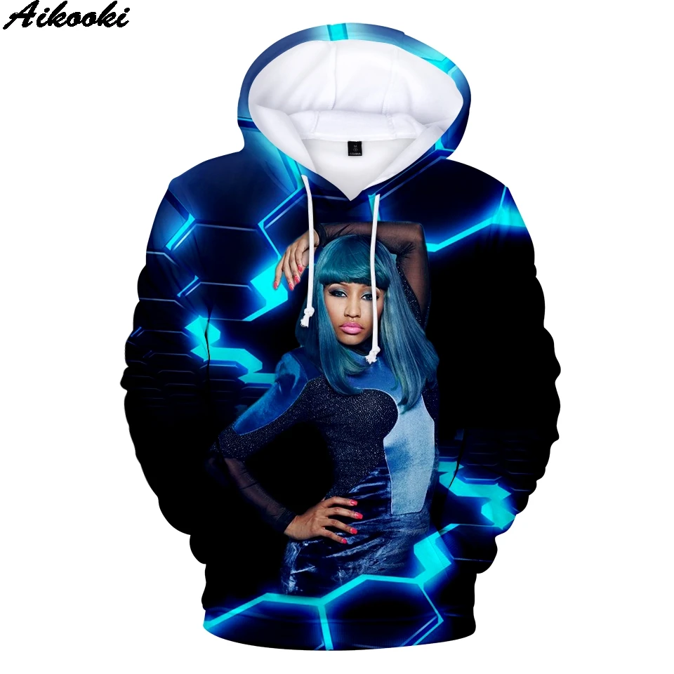 2021 Популярные 3D толстовки Nicki Minaj для мужчин/женщин/детей модные повседневные