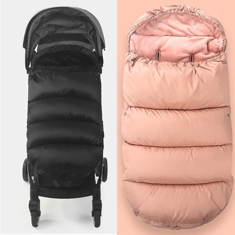 Baby Infant Universal Stroller Footmuff Pram Pad Warm Winter Sleeping Bag Windproof Fleece Swaddle Envelope For Newborns | Мать и ребенок