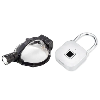 1 Set Xhp70.2 Usb Charging Input and Output Head Light Lamp & 1 Pcs USB Rechargeable Fingerprint Smart Padlock
1 Set Xhp70.2 Usb Charging Input and Output Head Light Lamp & 1 Pcs USB Rechargeable Fingerprint Smart Padlock