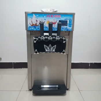 Hot sale gelato table top soft ice cream milkshake vending machine 3 Flavors Ice Cream Maker with free shipping
Hot sale gelato table top soft ice cream milkshake vending machine 3 Flavors Ice Cream Maker with free shipping