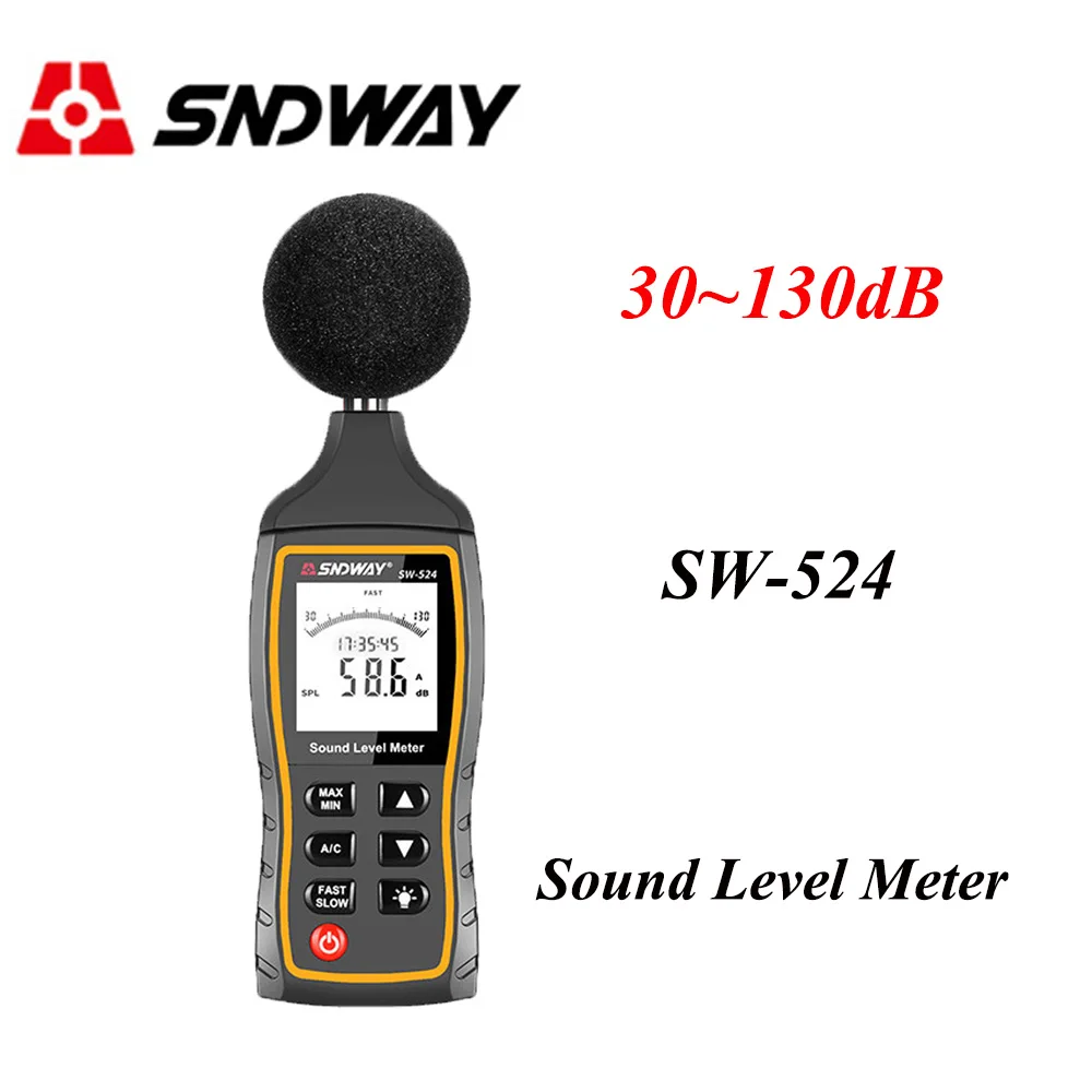 Цифровой измеритель уровня звука Sndway прибор для измерения шума и громкости
