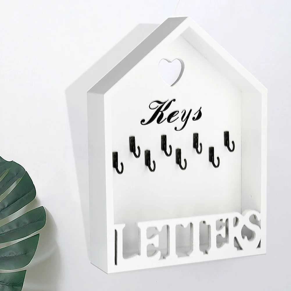 New Wall-mounted Wooden Cabin 8 Hook Frame Hat Key Holder Storage Rack Debris Storage Box Home Decorations
New Wall-mounted Wooden Cabin 8 Hook Frame Hat Key Holder Storage Rack Debris Storage Box Home Decorations