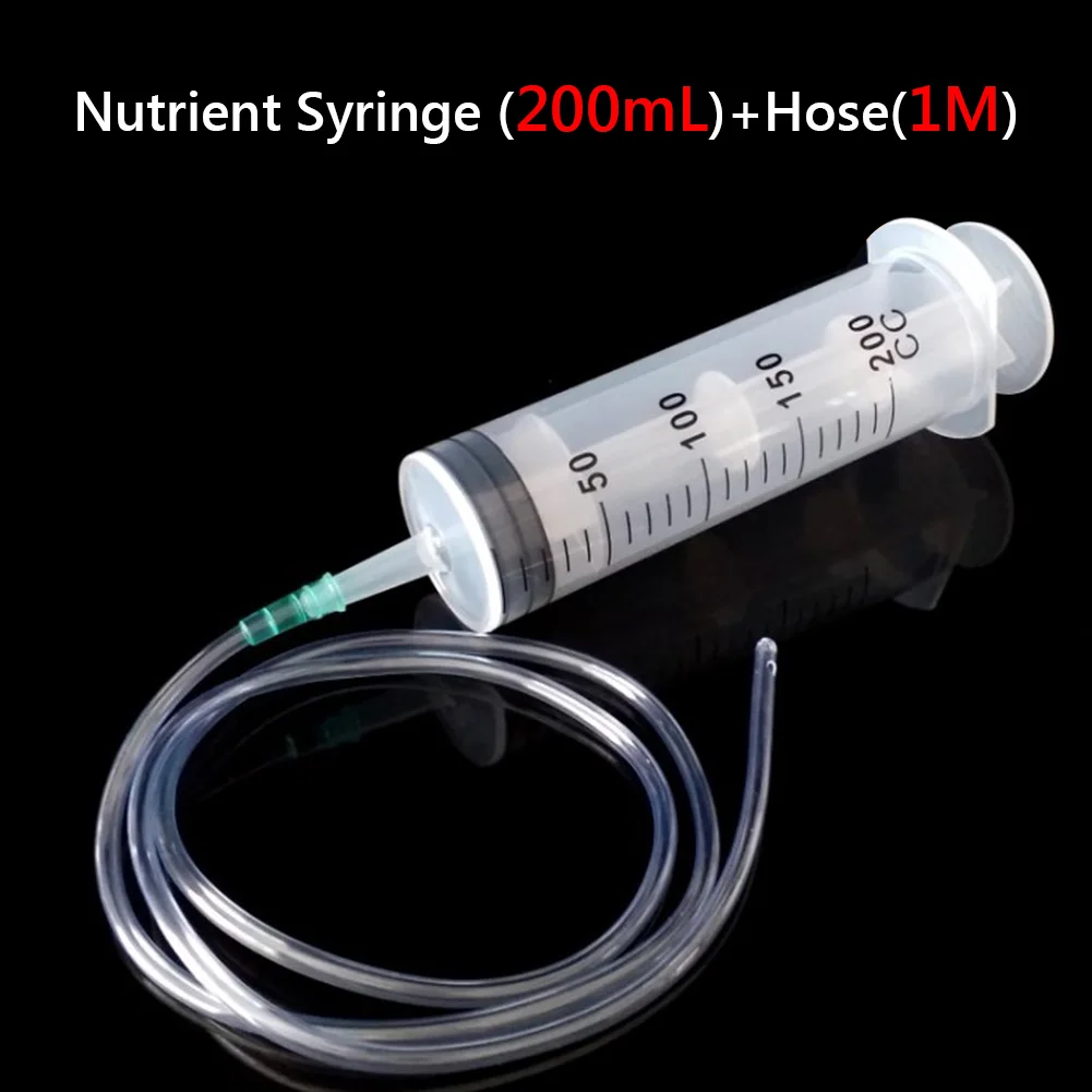 200ml Plastic Reusable Big Large Feeding Health Syringe With 100cm Clear Tube Kit Set Measuring Nutrient Sterile Hydroponics
200ml Plastic Reusable Big Large Feeding Health Syringe With 100cm Clear Tube Kit Set Measuring Nutrient Sterile Hydroponics