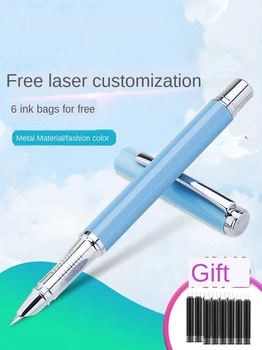 Metal Fountain Pen Student Writing Fountain Pen Writing Beginner Pen Extra Fine Rotary Suction Ink Fountain Pen Customizable
Metal Fountain Pen Student Writing Fountain Pen Writing Beginner Pen Extra Fine Rotary Suction Ink Fountain Pen Customizable