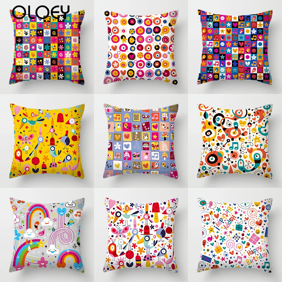 Abstract Multicolor Polyester Decorative Throw Pillows Case Cat Bird Geometric Cushion Cover Decor for Sofa Chair Kids Home
Abstract Multicolor Polyester Decorative Throw Pillows Case Cat Bird Geometric Cushion Cover Decor for Sofa Chair Kids Home