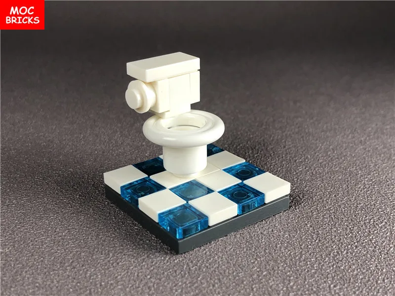Set sale MOC Bricks DIY Furniture Simple Toilet Bowl Washroom WC Pedestal pan Dolls Building blocks toys for children gifts
Set sale MOC Bricks DIY Furniture Simple Toilet Bowl Washroom WC Pedestal pan Dolls Building blocks toys for children gifts