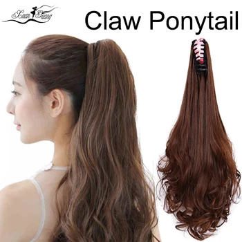 XUANGUANG Curly curls ponytail with claw Long hair ponytail wig wig heat-resistant synthetic hair Red Brown Black Blond 
XUANGUANG Curly curls ponytail with claw Long hair ponytail wig wig heat-resistant synthetic hair Red Brown Black Blond
