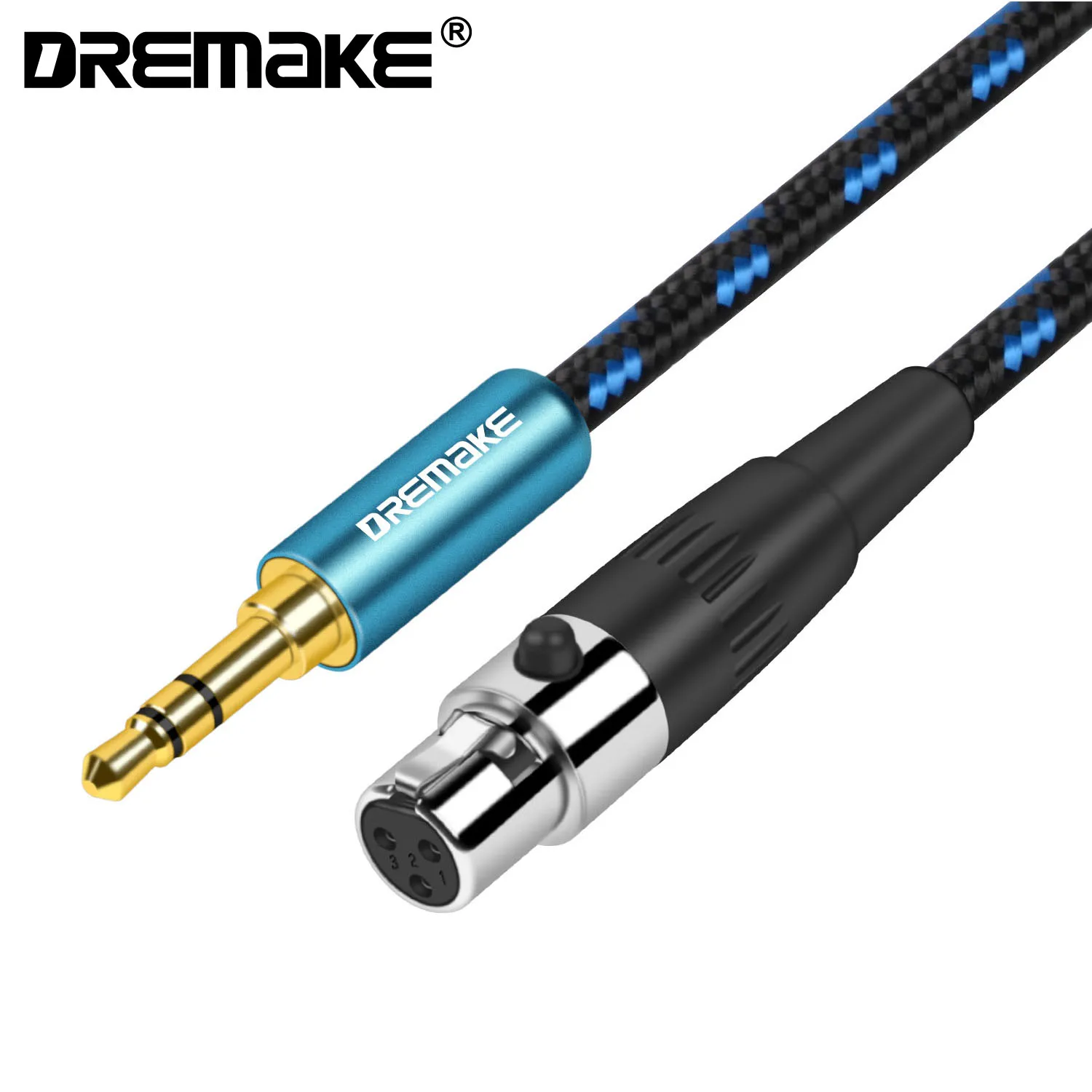 Аудиокабель DREMAKE 3 5 мм 1/8 дюйма TRS Aux штекер-мини XLR 3-контактный разъем мини-XLR-1/8